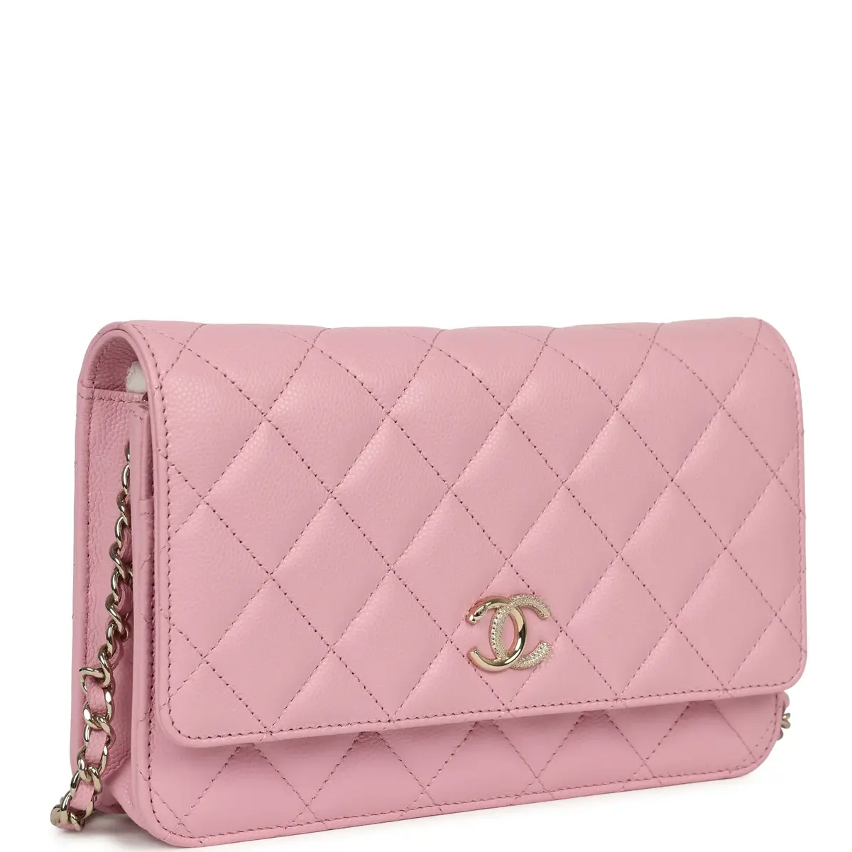 Chanel Chanel Classic Wallet On Chain WOC Pink Caviar Light Gold Hardware | Thumbnail 2 Chanel Chanel Classic Wallet On Chain WOC Pink Caviar Light Gold Hardware | Thumbnail 2