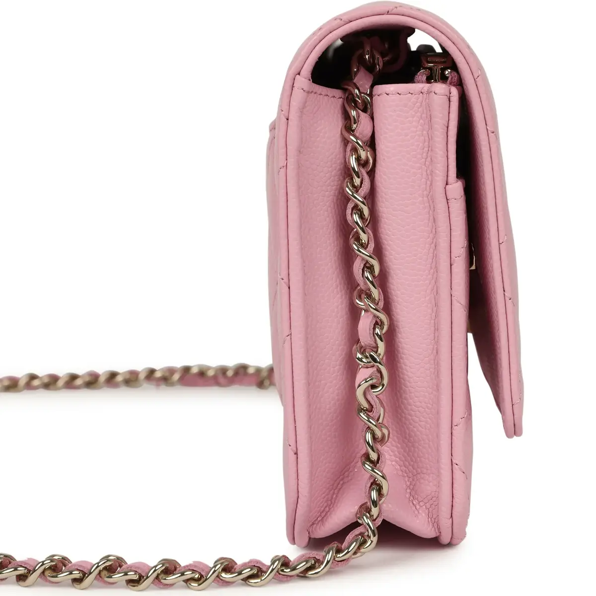 Chanel Chanel Classic Wallet On Chain WOC Pink Caviar Light Gold Hardware | Thumbnail 3 Chanel Chanel Classic Wallet On Chain WOC Pink Caviar Light Gold Hardware | Thumbnail 3
