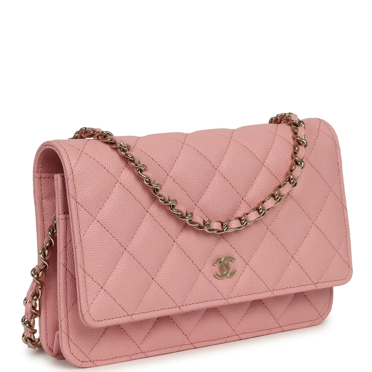 Chanel Chanel Classic Wallet On Chain WOC Pink Caviar Light Gold Hardware | Thumbnail 2 Chanel Chanel Classic Wallet On Chain WOC Pink Caviar Light Gold Hardware | Thumbnail 2