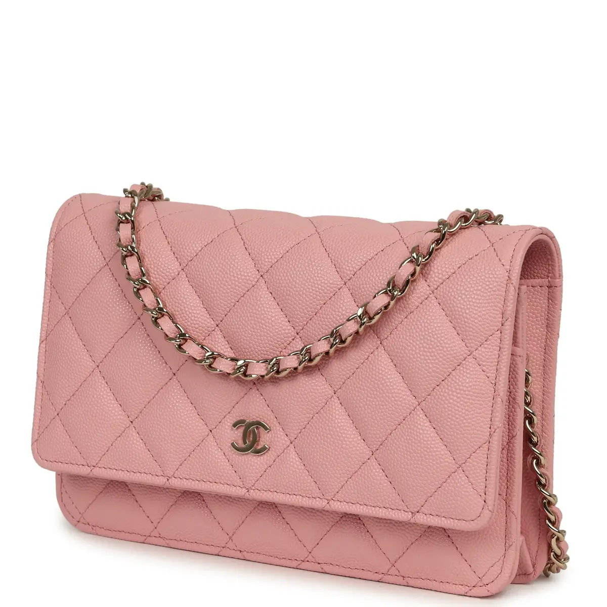 Chanel Chanel Classic Wallet On Chain WOC Pink Caviar Light Gold Hardware | Thumbnail 5 Chanel Chanel Classic Wallet On Chain WOC Pink Caviar Light Gold Hardware | Thumbnail 5