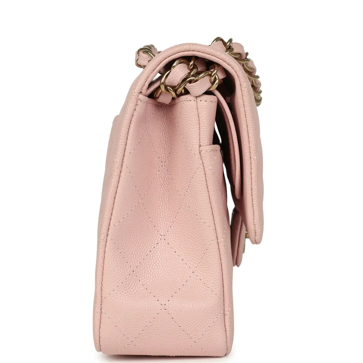 Chanel Chanel Medium Classic Double Flap Bag Light Pink Caviar Light Gold Hardware | Thumbnail 3 Chanel Chanel Medium Classic Double Flap Bag Light Pink Caviar Light Gold Hardware | Thumbnail 3