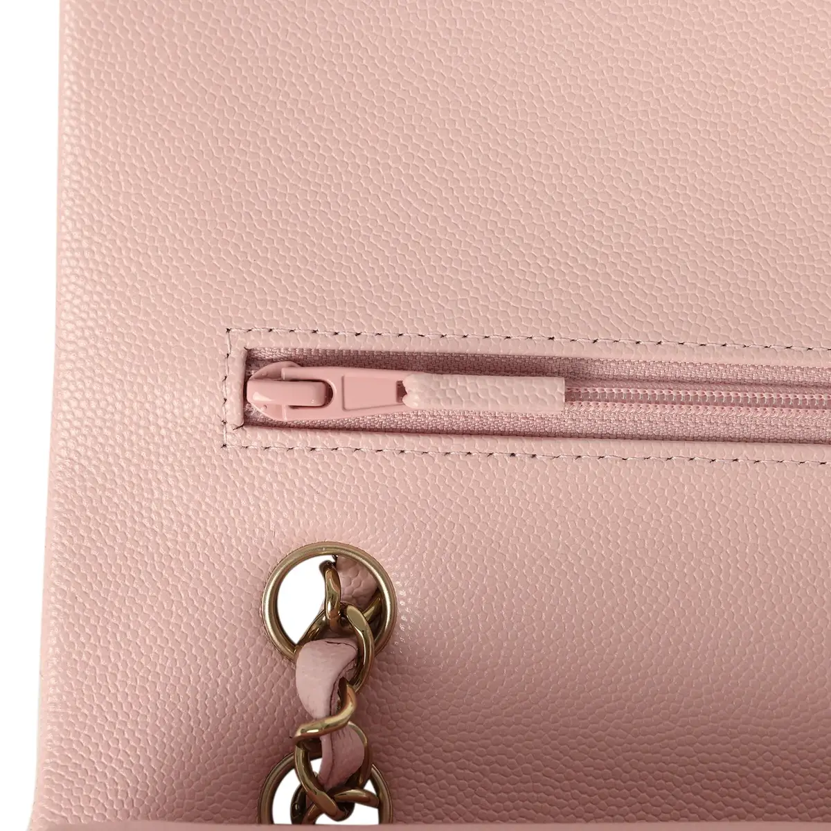 Chanel Chanel Medium Classic Double Flap Bag Light Pink Caviar Light Gold Hardware | Thumbnail 8 Chanel Chanel Medium Classic Double Flap Bag Light Pink Caviar Light Gold Hardware | Thumbnail 8