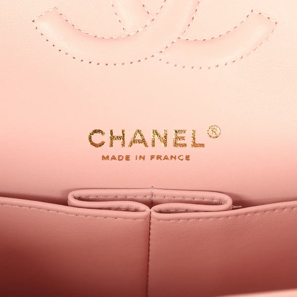 Chanel Chanel Medium Classic Double Flap Bag Light Pink Caviar Light Gold Hardware | Thumbnail 9 Chanel Chanel Medium Classic Double Flap Bag Light Pink Caviar Light Gold Hardware | Thumbnail 9
