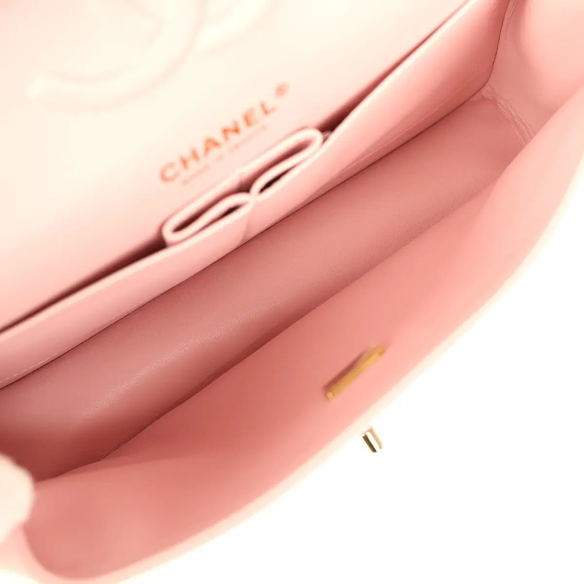 Chanel Chanel Medium Classic Double Flap Bag Light Pink Caviar Light Gold Hardware | Thumbnail 10 Chanel Chanel Medium Classic Double Flap Bag Light Pink Caviar Light Gold Hardware | Thumbnail 10