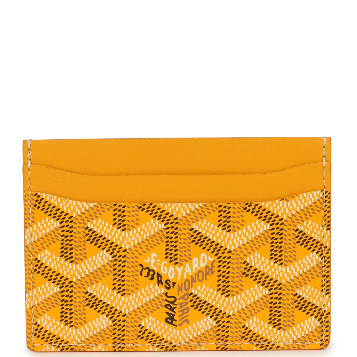 goyard Goyard Goyardine Canvas Yellow Saint-Sulpice Card Wallet | Thumbnail 4 goyard Goyard Goyardine Canvas Yellow Saint-Sulpice Card Wallet | Thumbnail 4