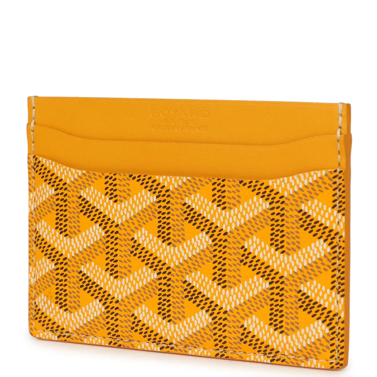 goyard Goyard Goyardine Canvas Yellow Saint-Sulpice Card Wallet | Thumbnail 5 goyard Goyard Goyardine Canvas Yellow Saint-Sulpice Card Wallet | Thumbnail 5