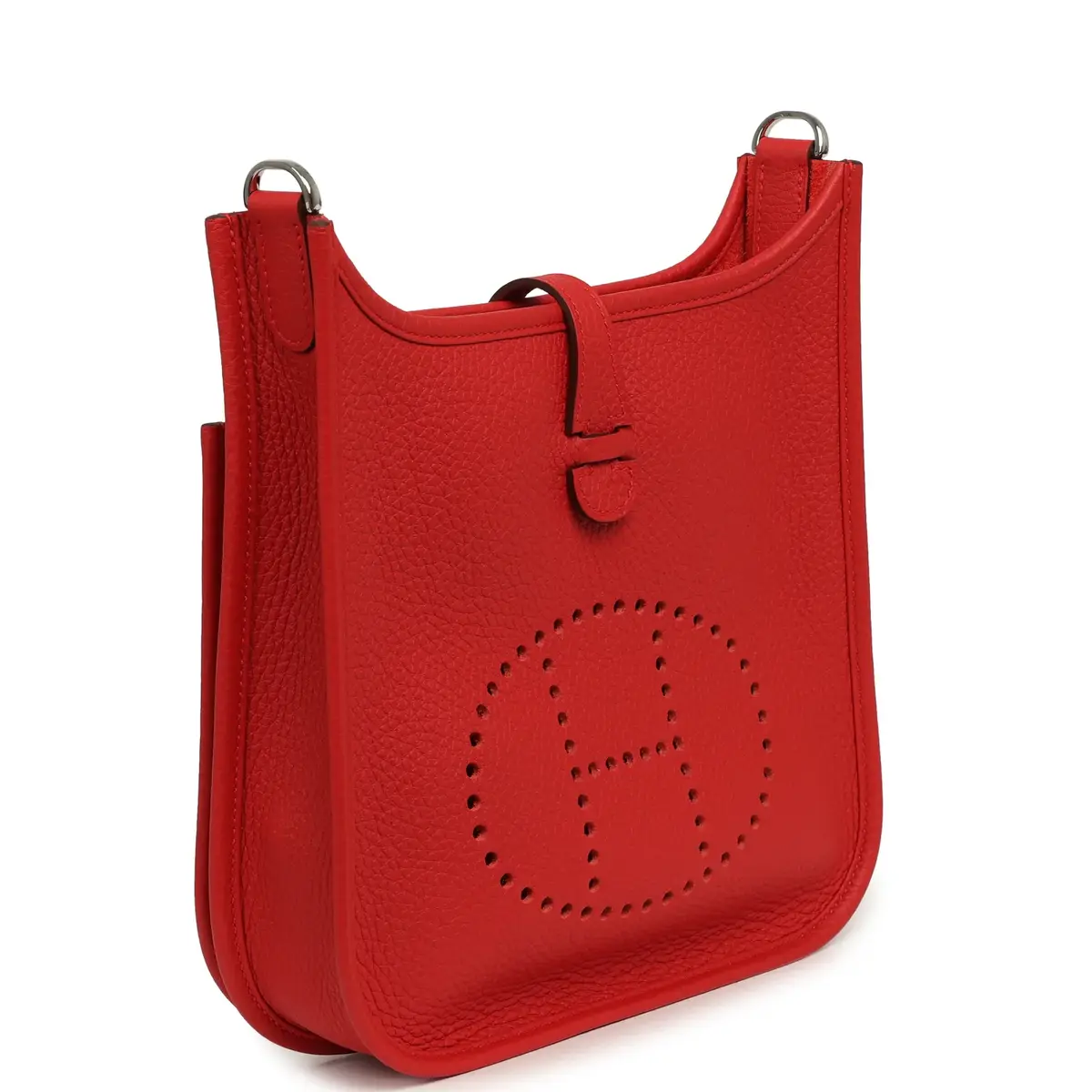 HERMÈS Hermes Evelyne 23 Rouge Radieux Clemence Palladium Hardware | Thumbnail 2