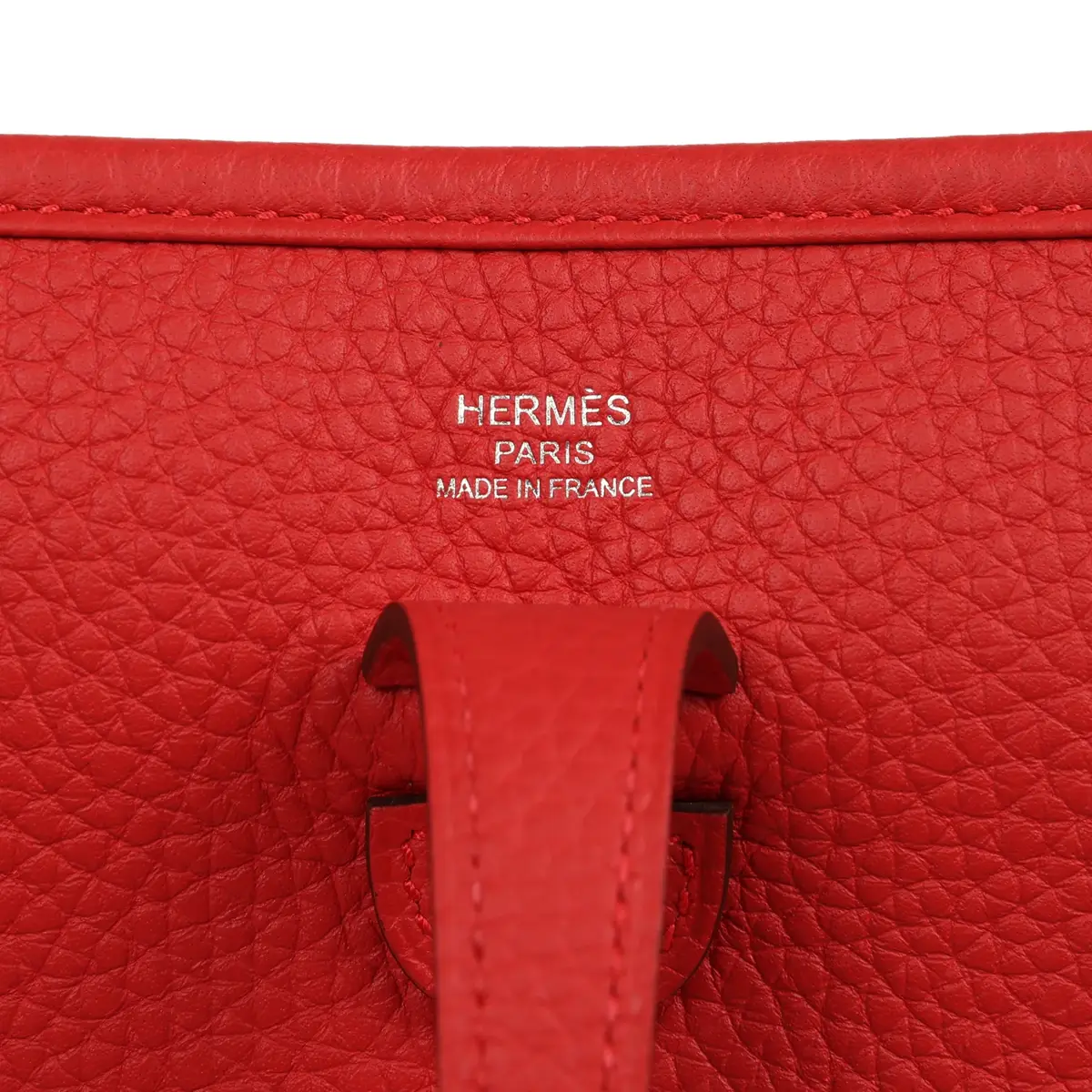 HERMÈS Hermes Evelyne 23 Rouge Radieux Clemence Palladium Hardware | Thumbnail 7