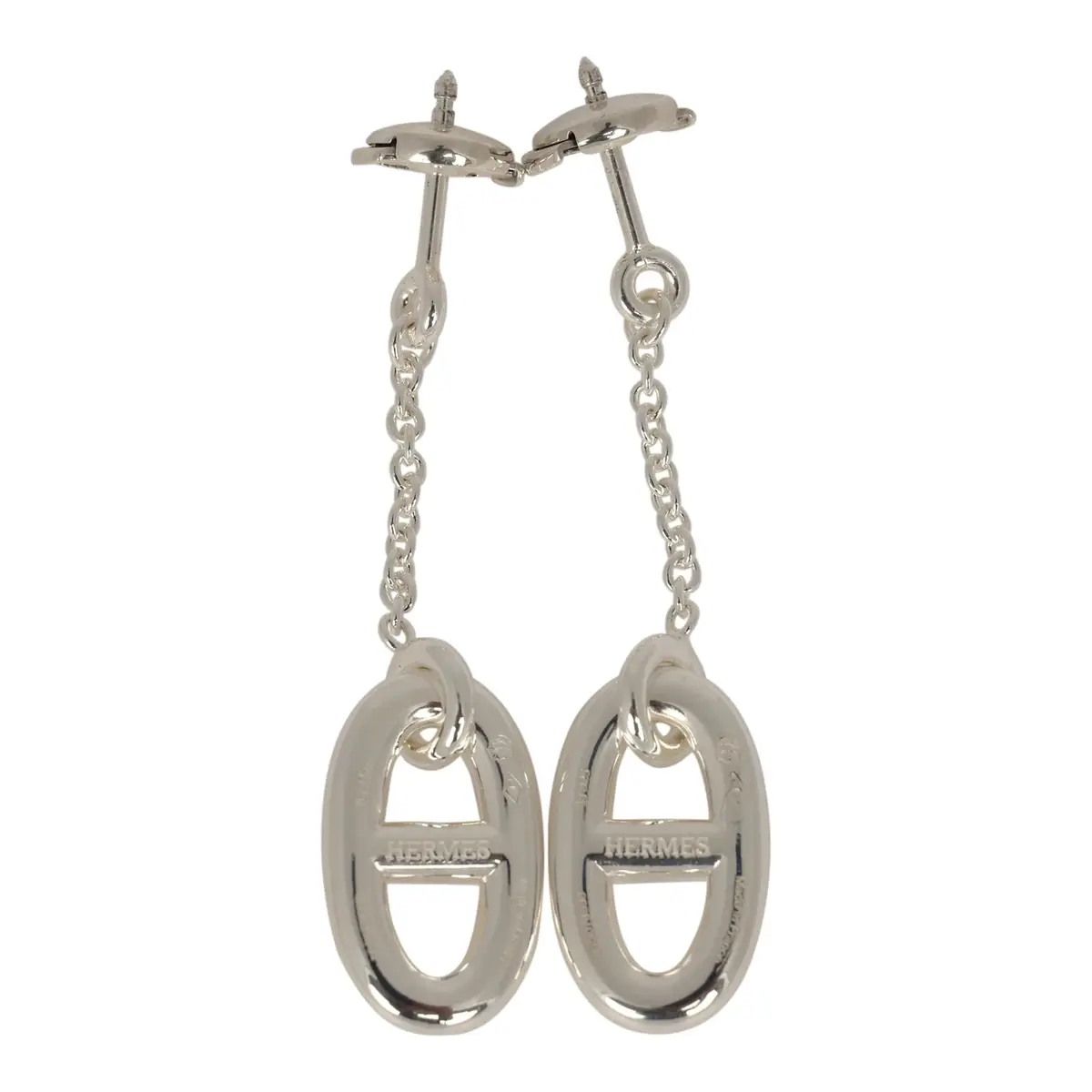 HERMÈS Hermes Farandole Drop Earrings Medium Sterling | Thumbnail 4 HERMÈS Hermes Farandole Drop Earrings Medium Sterling | Thumbnail 4