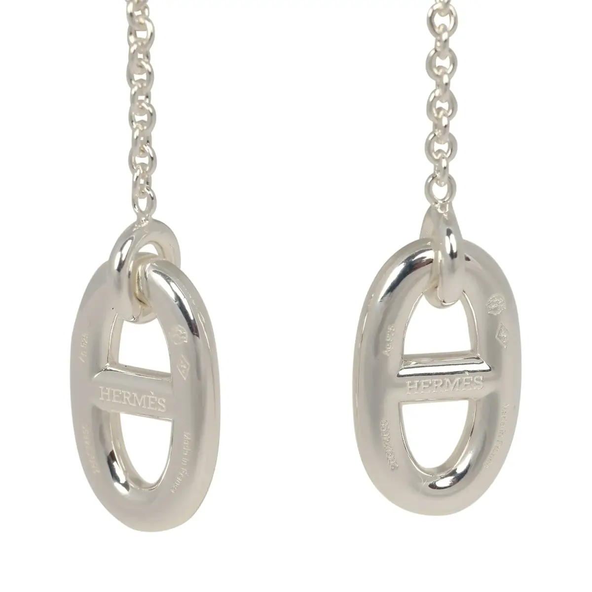 HERMÈS Hermes Farandole Drop Earrings Medium Sterling | Thumbnail 5 HERMÈS Hermes Farandole Drop Earrings Medium Sterling | Thumbnail 5