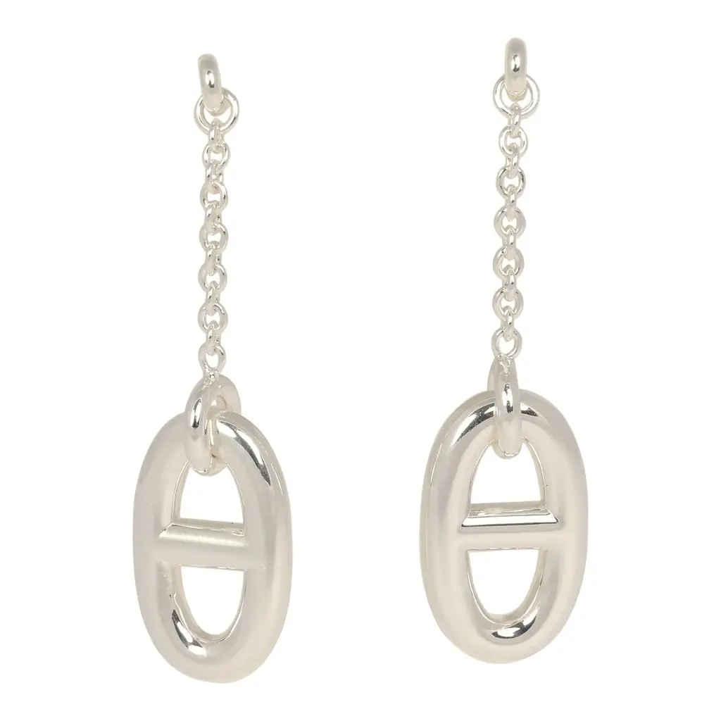 HERMÈS Hermes Farandole Drop Earrings Medium Sterling