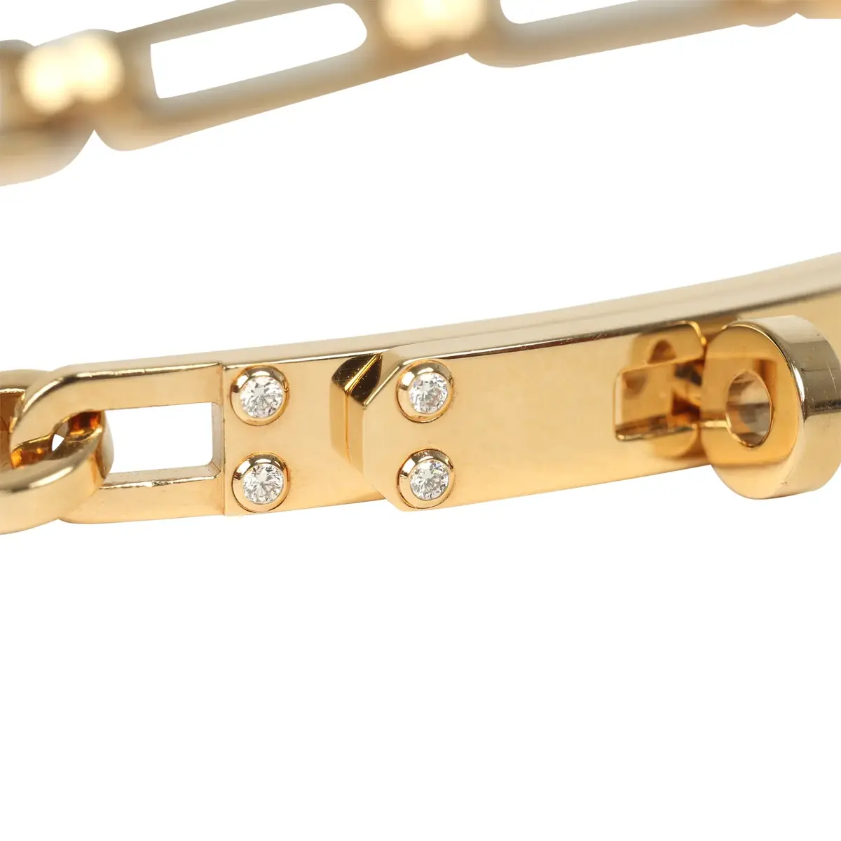 HERMÈS Hermes Kelly Chaine Bracelet SH 18K Yellow Gold, Diamonds | Thumbnail 2 HERMÈS Hermes Kelly Chaine Bracelet SH 18K Yellow Gold, Diamonds | Thumbnail 2