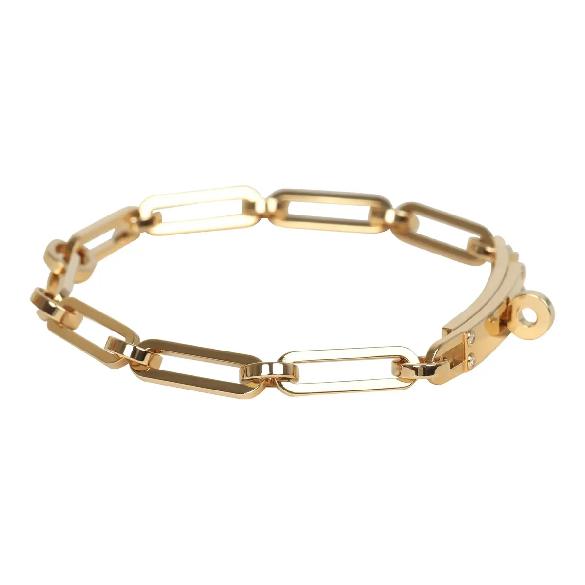 HERMÈS Hermes Kelly Chaine Bracelet SH 18K Yellow Gold, Diamonds | Thumbnail 3 HERMÈS Hermes Kelly Chaine Bracelet SH 18K Yellow Gold, Diamonds | Thumbnail 3