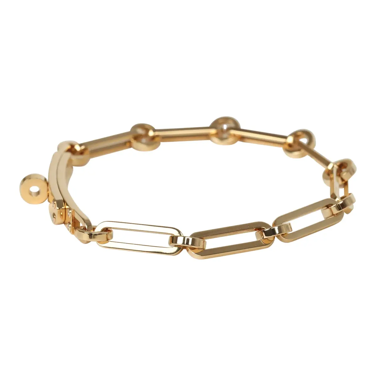 HERMÈS Hermes Kelly Chaine Bracelet SH 18K Yellow Gold, Diamonds | Thumbnail 4 HERMÈS Hermes Kelly Chaine Bracelet SH 18K Yellow Gold, Diamonds | Thumbnail 4
