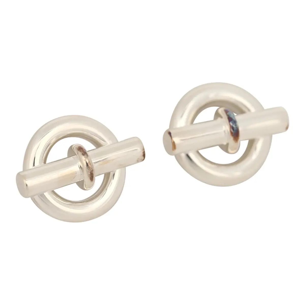 HERMÈS Hermes Mini Chaine D'Ancre Stud Earrings Sterling | Thumbnail 3 HERMÈS Hermes Mini Chaine D'Ancre Stud Earrings Sterling | Thumbnail 3