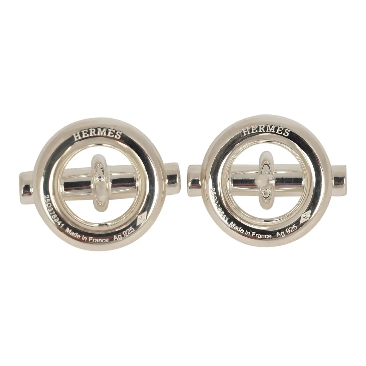 HERMÈS Hermes Mini Chaine D'Ancre Stud Earrings Sterling | Thumbnail 4 HERMÈS Hermes Mini Chaine D'Ancre Stud Earrings Sterling | Thumbnail 4