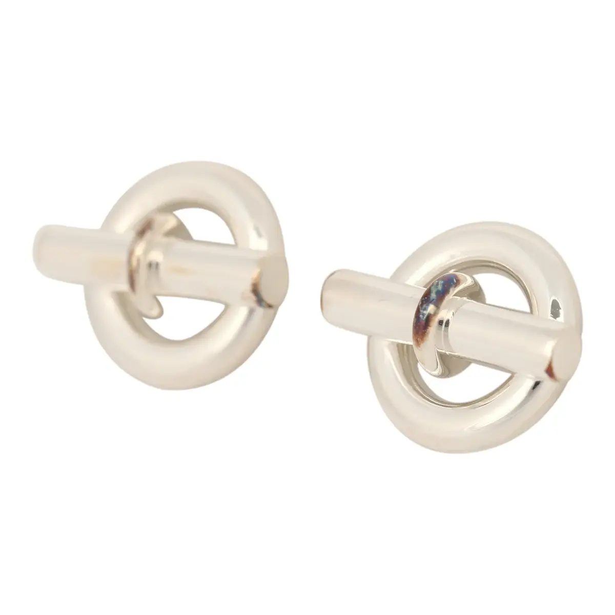 HERMÈS Hermes Mini Chaine D'Ancre Stud Earrings Sterling | Thumbnail 6 HERMÈS Hermes Mini Chaine D'Ancre Stud Earrings Sterling | Thumbnail 6