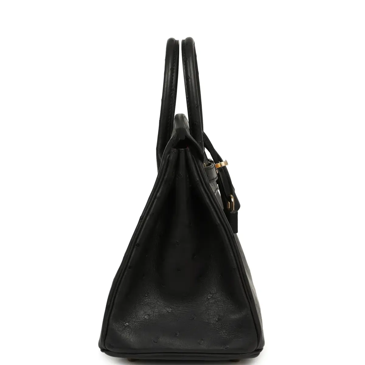 HERMÈS Hermes Special Order (HSS) Birkin 25 Black Verso Ostrich Permabrass Hardware | Thumbnail 3 HERMÈS Hermes Special Order (HSS) Birkin 25 Black Verso Ostrich Permabrass Hardware | Thumbnail 3