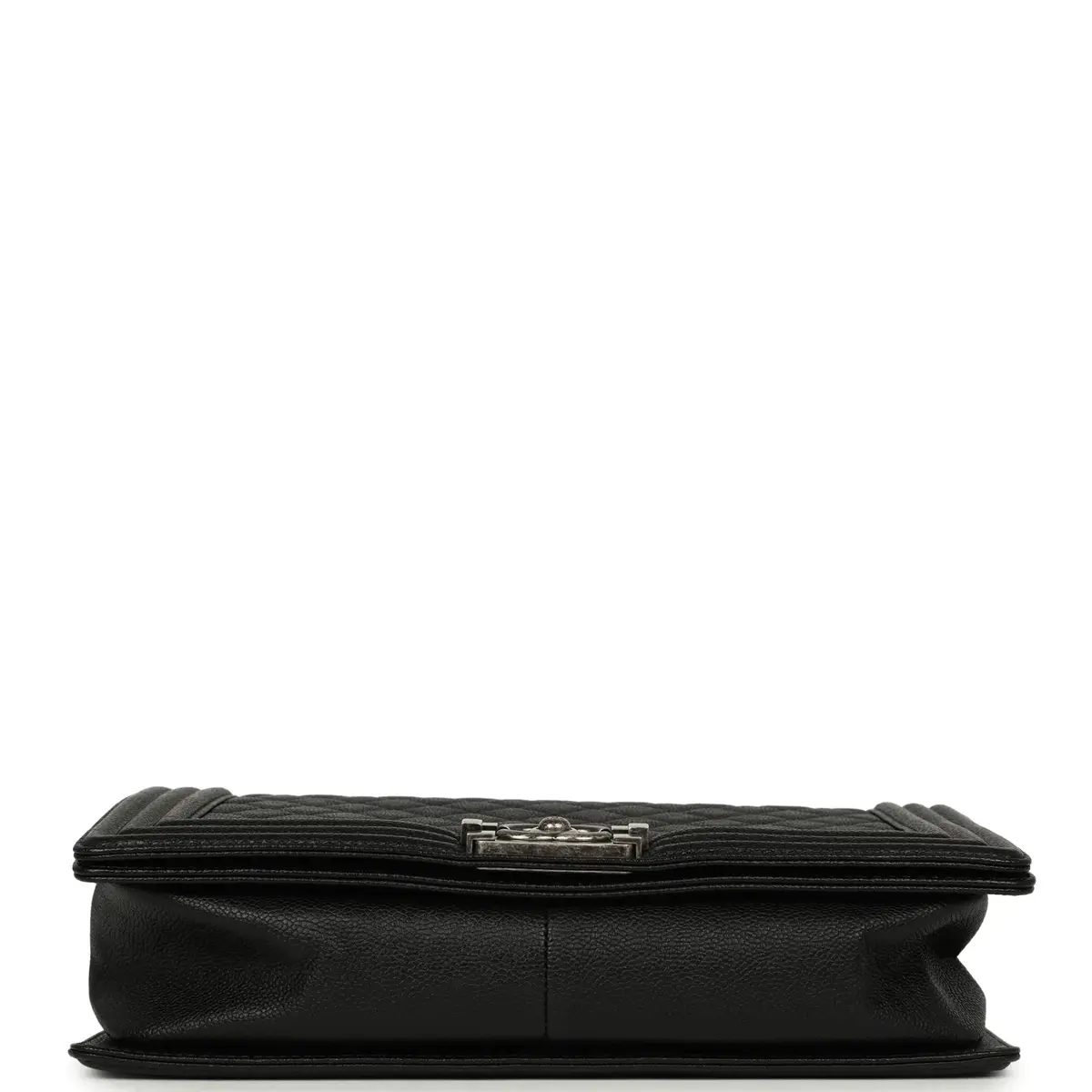 Chanel Pre-owned Chanel Medium Boy Bag Black Caviar Ruthenium Hardware | Thumbnail 6 Chanel Pre-owned Chanel Medium Boy Bag Black Caviar Ruthenium Hardware | Thumbnail 6