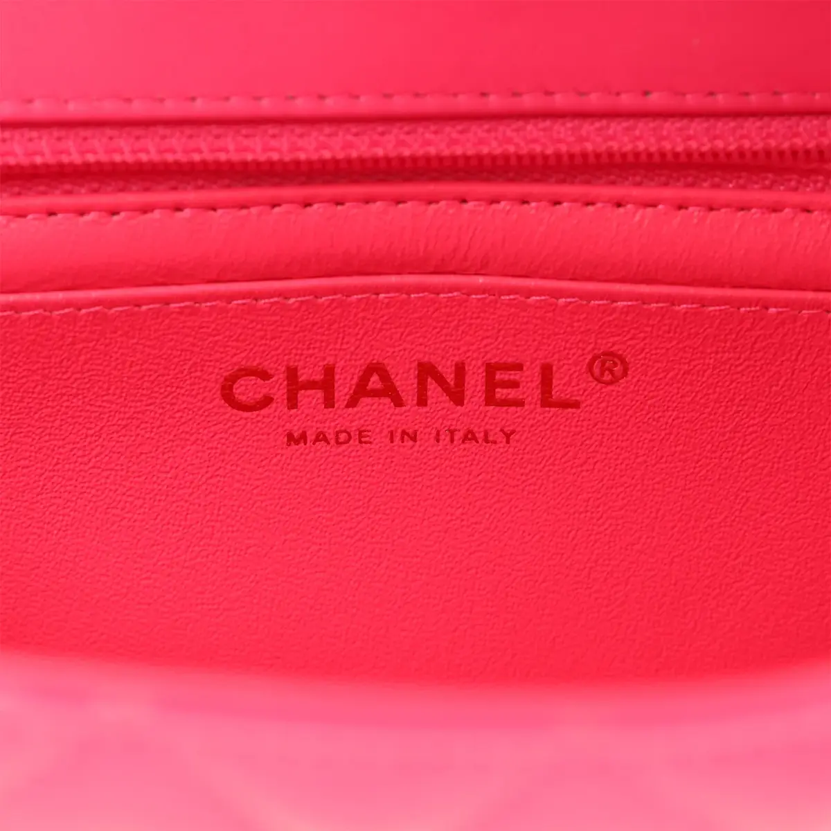 Chanel Pre-owned Chanel Mini Classic Rectangular Flap Bag Hot Pink Patent Gold Hardware | Thumbnail 10 Chanel Pre-owned Chanel Mini Classic Rectangular Flap Bag Hot Pink Patent Gold Hardware | Thumbnail 10