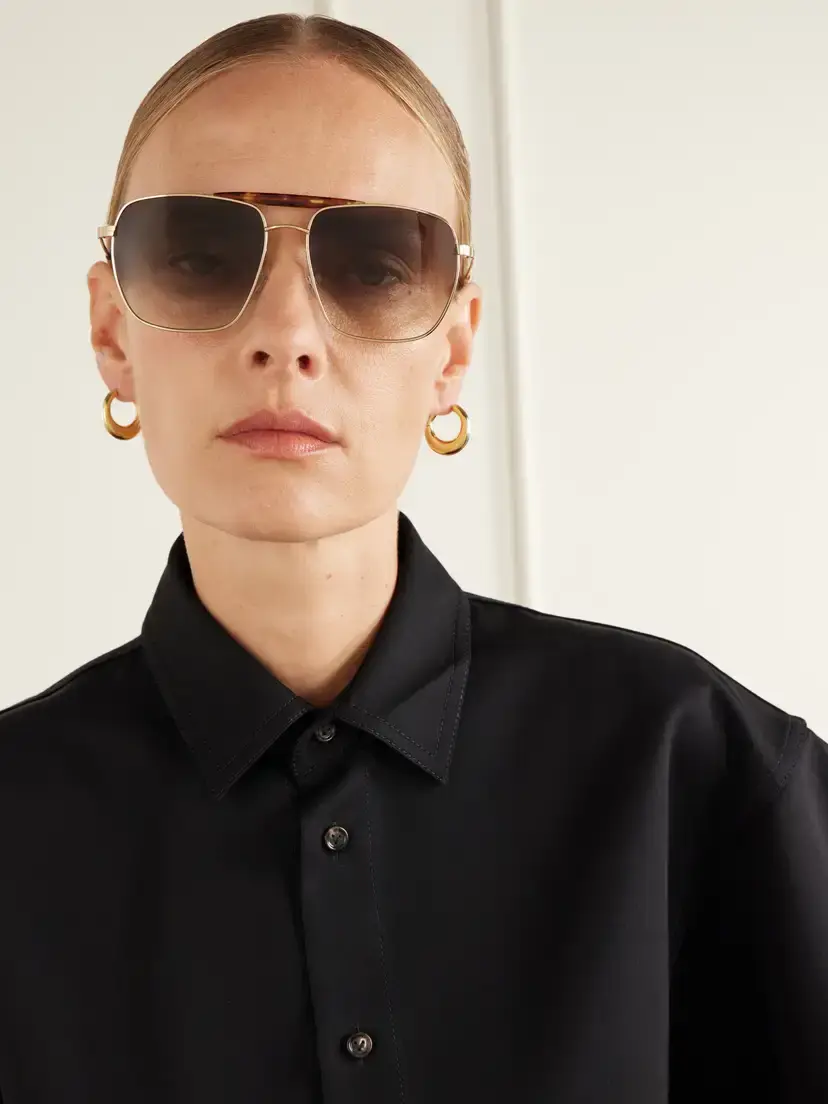 BARTON PERREIRA Bhanot Aviator-style Gold-tone Sunglasses | Thumbnail 2 BARTON PERREIRA Bhanot Aviator-style Gold-tone Sunglasses | Thumbnail 2