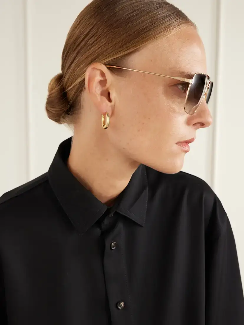 BARTON PERREIRA Bhanot Aviator-style Gold-tone Sunglasses | Thumbnail 5 BARTON PERREIRA Bhanot Aviator-style Gold-tone Sunglasses | Thumbnail 5