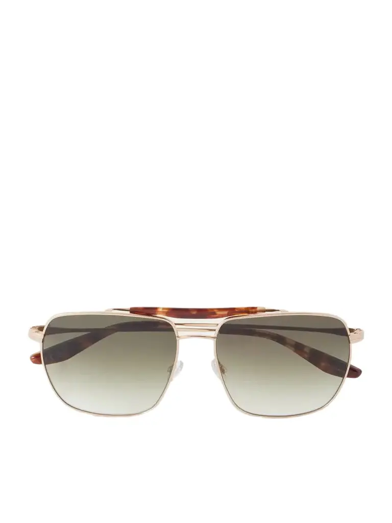 Bhanot Aviator-style Gold-tone Sunglasses Bhanot Aviator-style Gold-tone Sunglasses