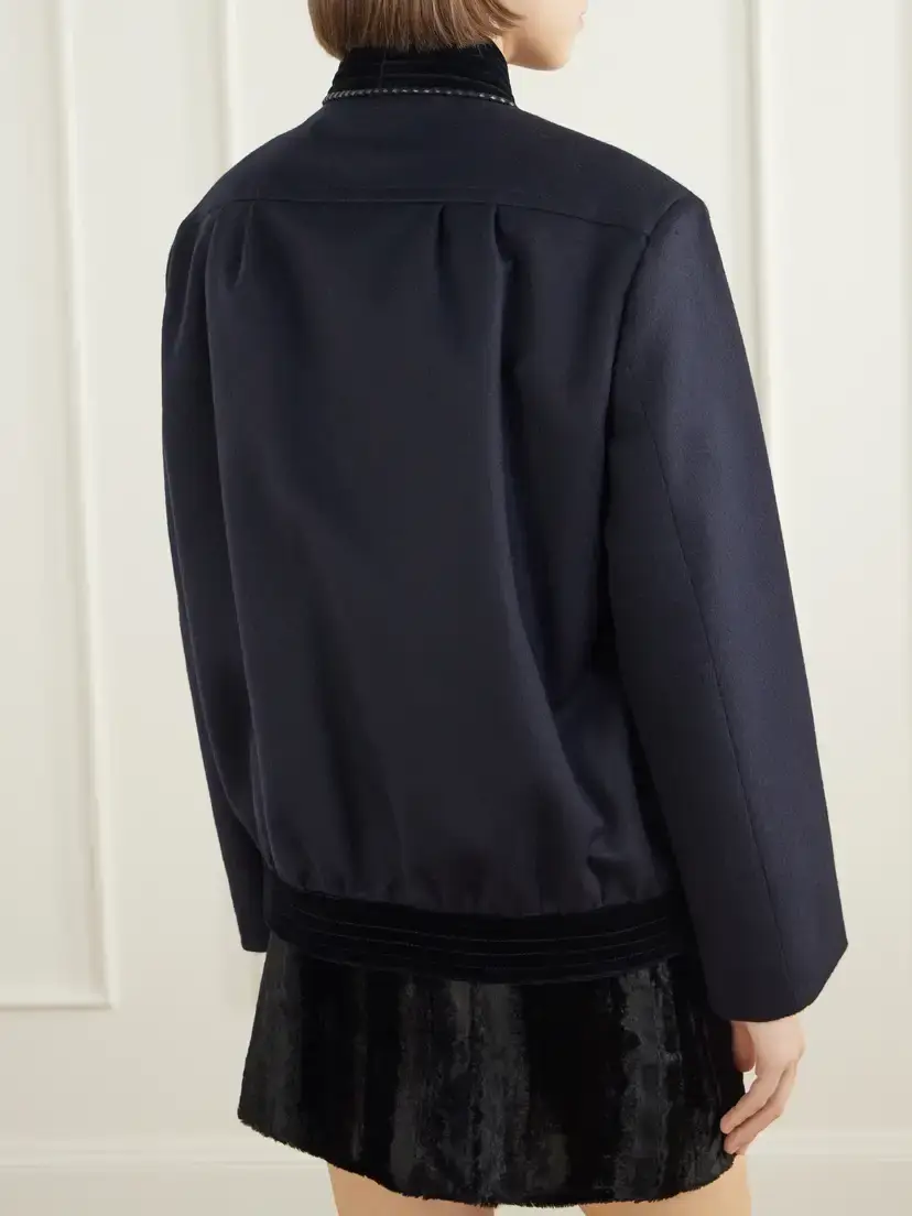 Blazé Milano Coiba Wool And Cashmere-blend Jacket - Blue | Thumbnail 3 Blazé Milano Coiba Wool And Cashmere-blend Jacket - Blue | Thumbnail 3