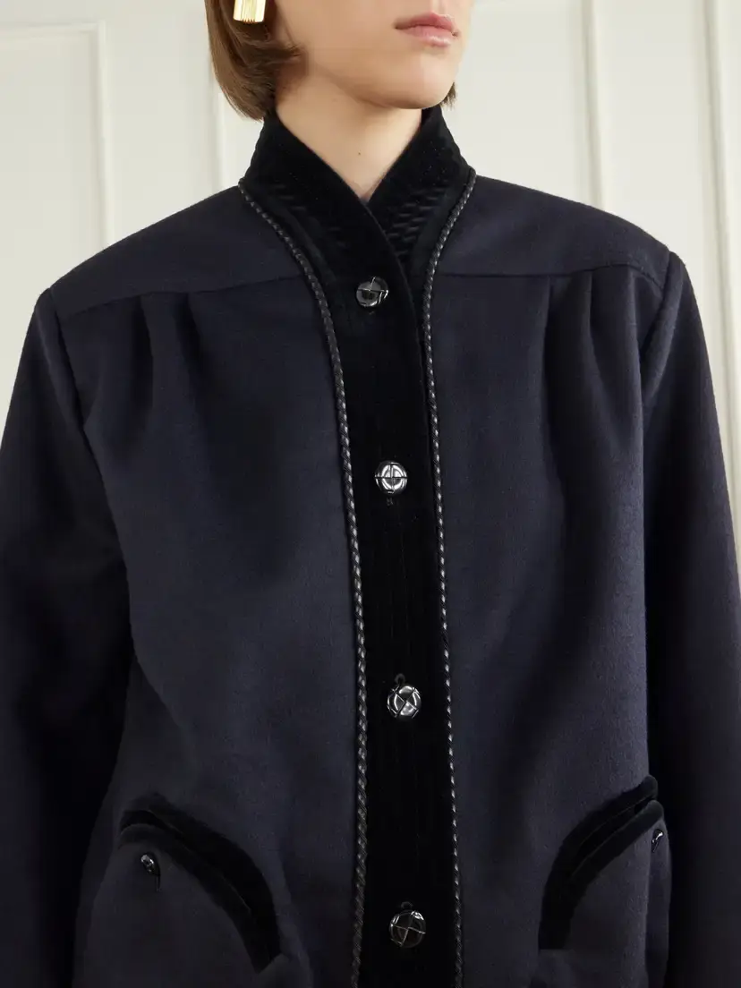 Blazé Milano Coiba Wool And Cashmere-blend Jacket - Blue | Thumbnail 4 Blazé Milano Coiba Wool And Cashmere-blend Jacket - Blue | Thumbnail 4