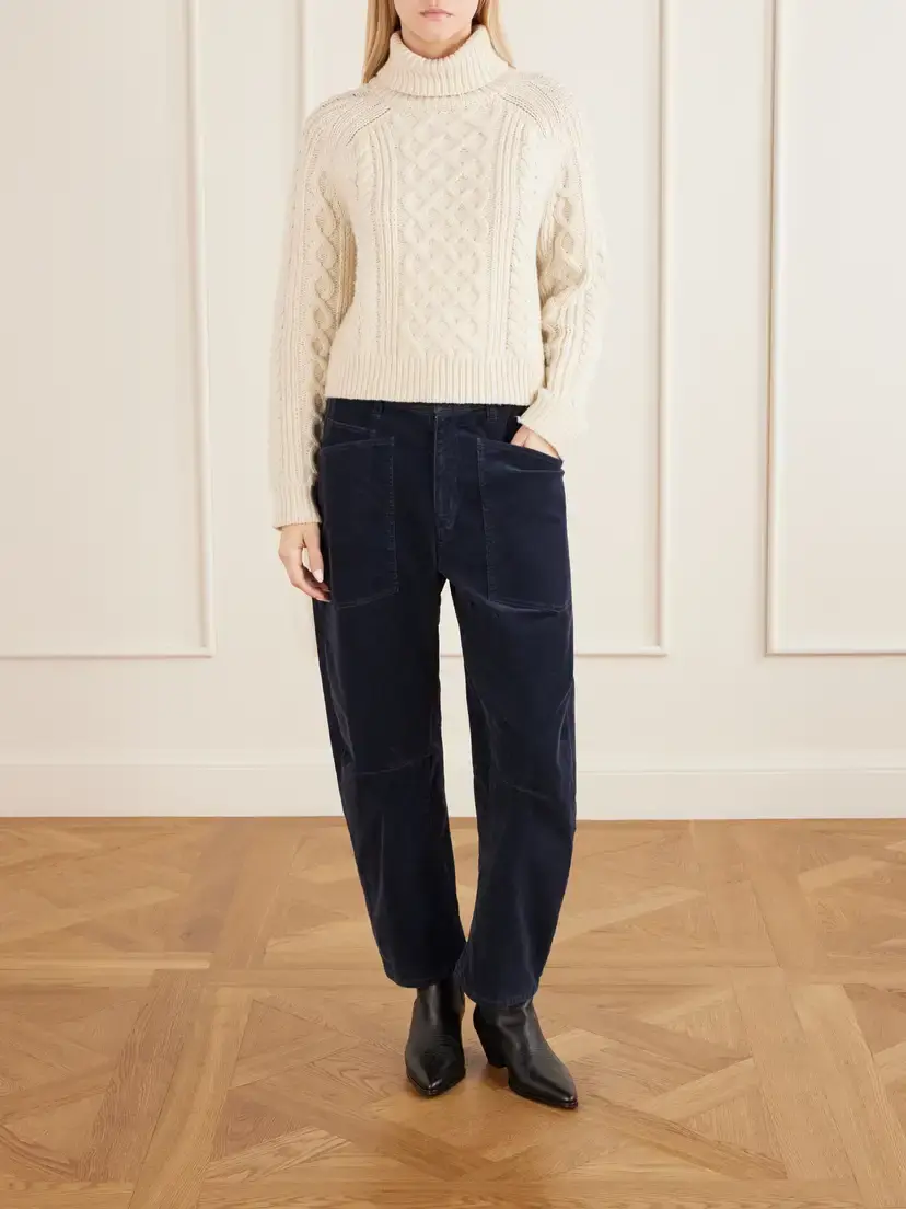 Nili Lotan Shon Cotton-blend Twill Tapered Pants | Thumbnail 2 Nili Lotan Shon Cotton-blend Twill Tapered Pants | Thumbnail 2