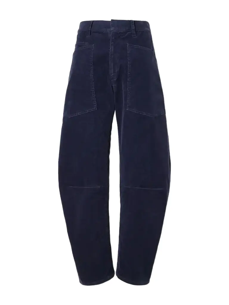 Nili Lotan Shon Cotton-blend Twill Tapered Pants