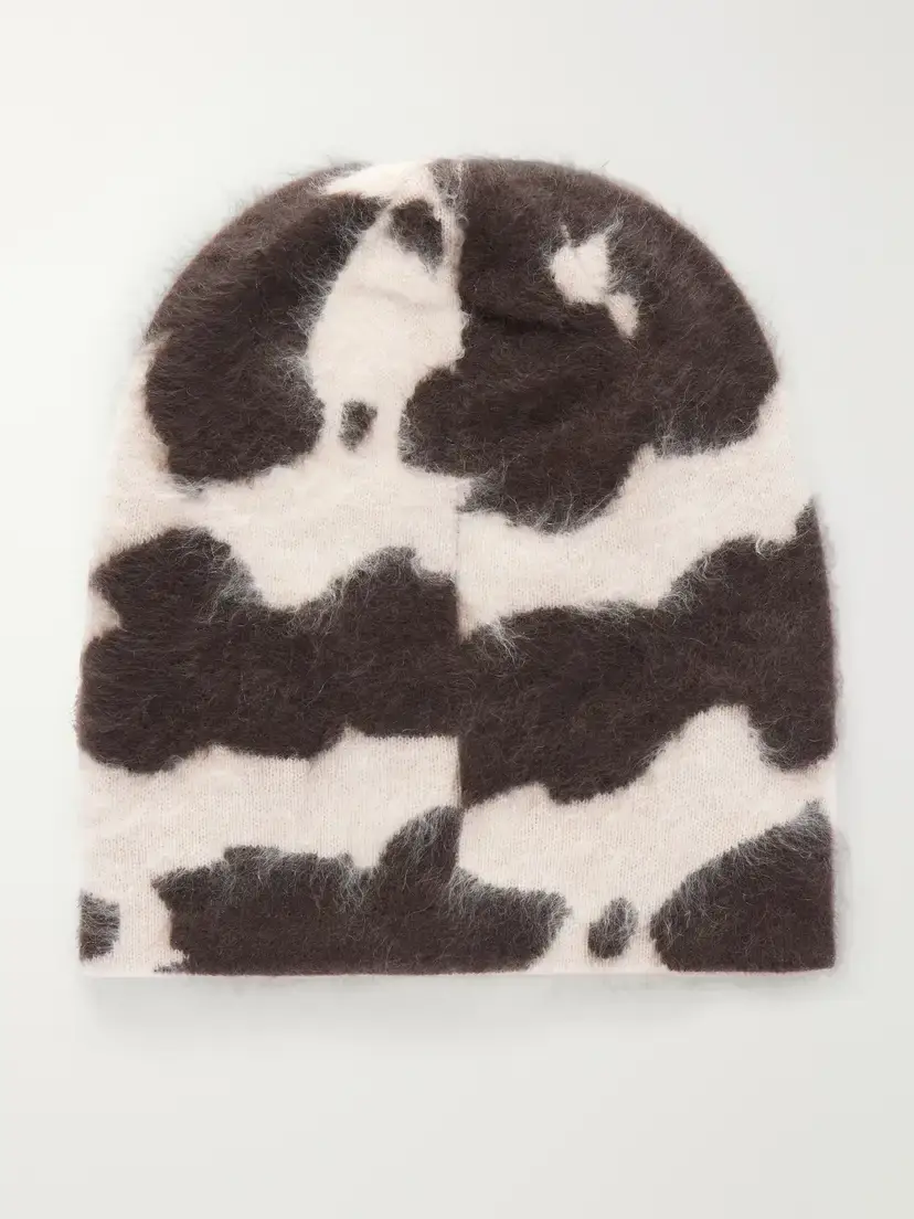 Guest In Residence Grizzly Cowhide Cashmere Beanie | Thumbnail 3 Guest In Residence Grizzly Cowhide Cashmere Beanie | Thumbnail 3