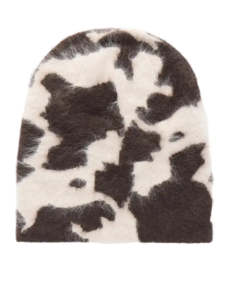 Grizzly Cowhide Cashmere Beanie Grizzly Cowhide Cashmere Beanie