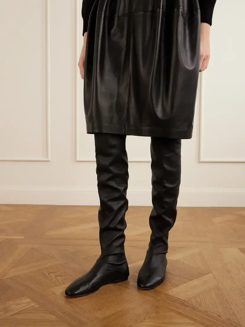 TOTEME Leather Over-the-knee Boots | Thumbnail 2 TOTEME Leather Over-the-knee Boots | Thumbnail 2