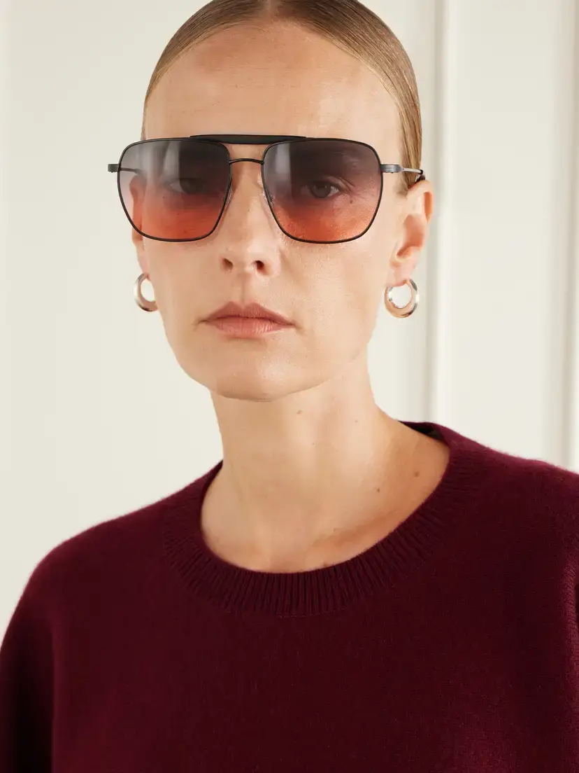 BARTON PERREIRA Bhanot Aviator-style Titanium Sunglasses | Thumbnail 2 BARTON PERREIRA Bhanot Aviator-style Titanium Sunglasses | Thumbnail 2