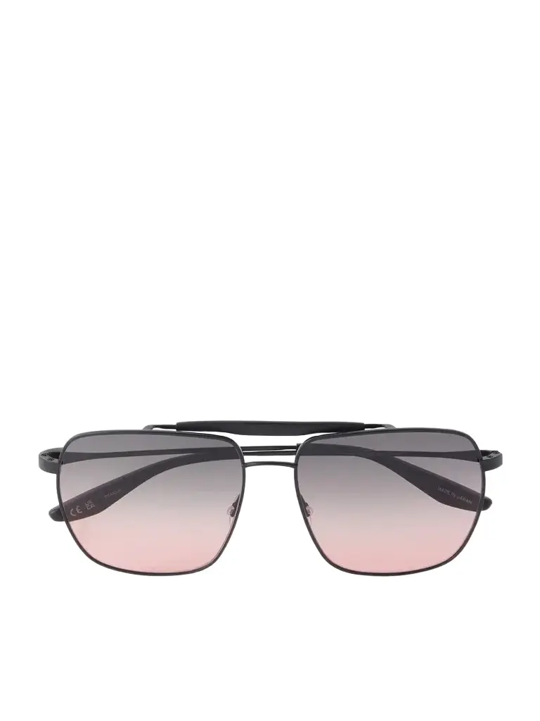 BARTON PERREIRA Bhanot Aviator-style Titanium Sunglasses
