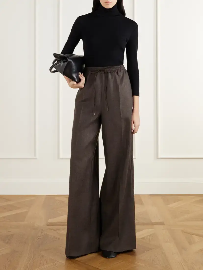 Max Mara Pantone Virgin Wool-twill Wide-leg Pants | Thumbnail 2 Max Mara Pantone Virgin Wool-twill Wide-leg Pants | Thumbnail 2