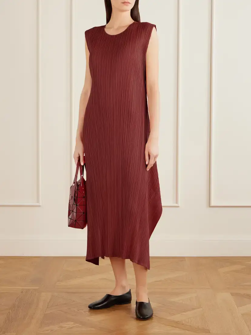 Pleats Please Issey Miyake September Plissé Midi Dress | Thumbnail 2