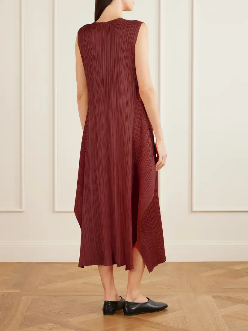Pleats Please Issey Miyake September Plissé Midi Dress | Thumbnail 3