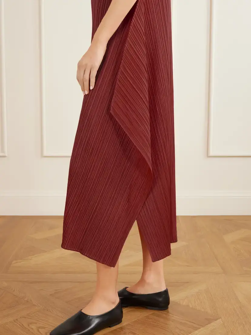 Pleats Please Issey Miyake September Plissé Midi Dress | Thumbnail 4