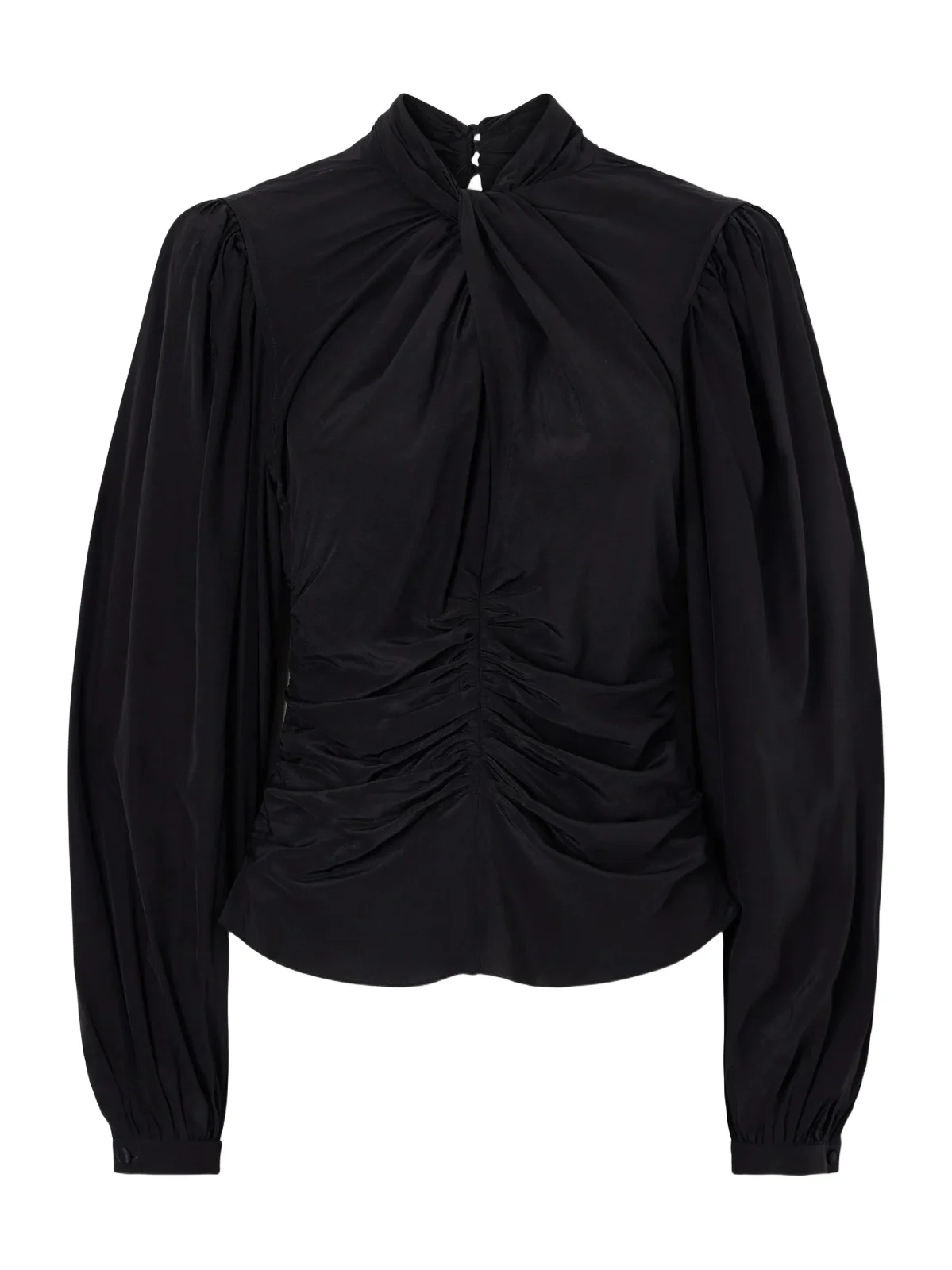 Depsona Ruched Silk-crepe De Chine Blouse Depsona Ruched Silk-crepe De Chine Blouse
