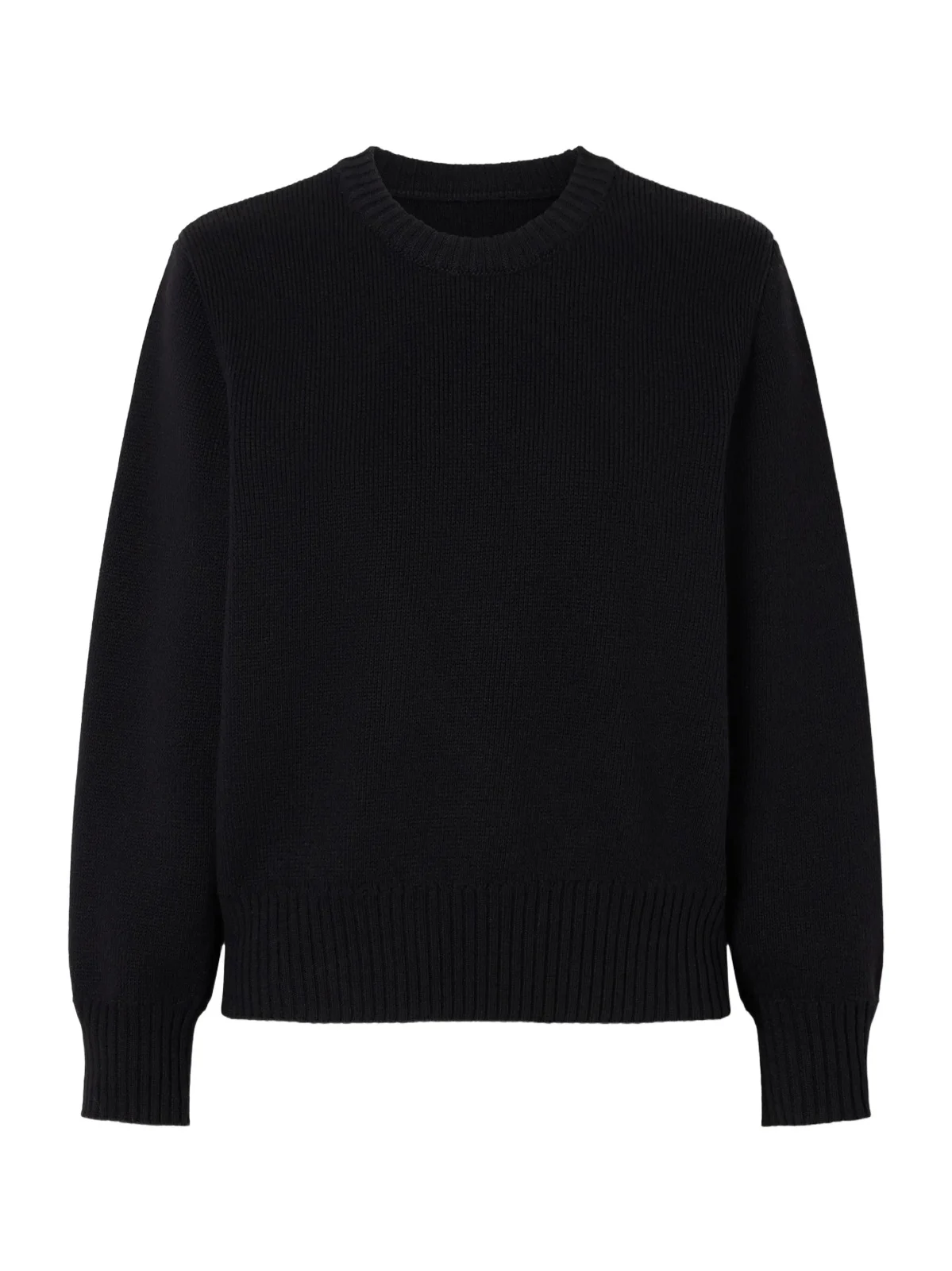 Wool And Cotton-blend Sweater - Black Wool And Cotton-blend Sweater - Black