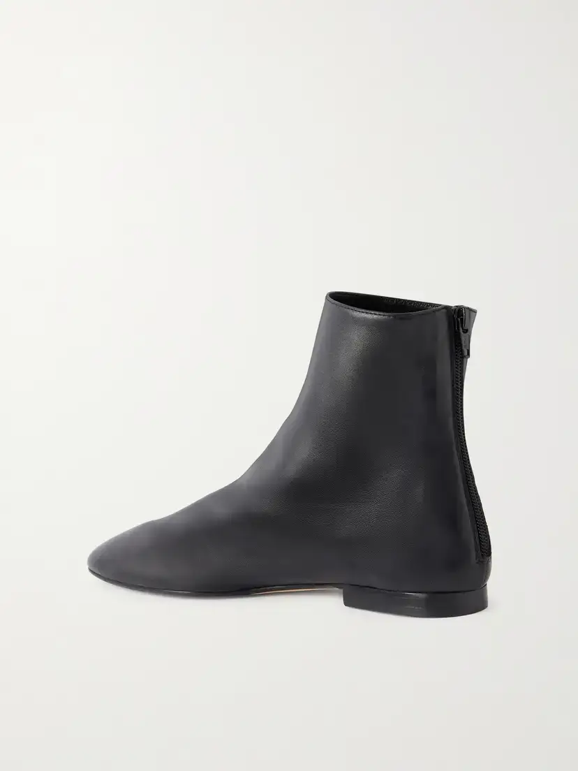 TOTEME Contour Leather Ankle Boots | Thumbnail 3 TOTEME Contour Leather Ankle Boots | Thumbnail 3