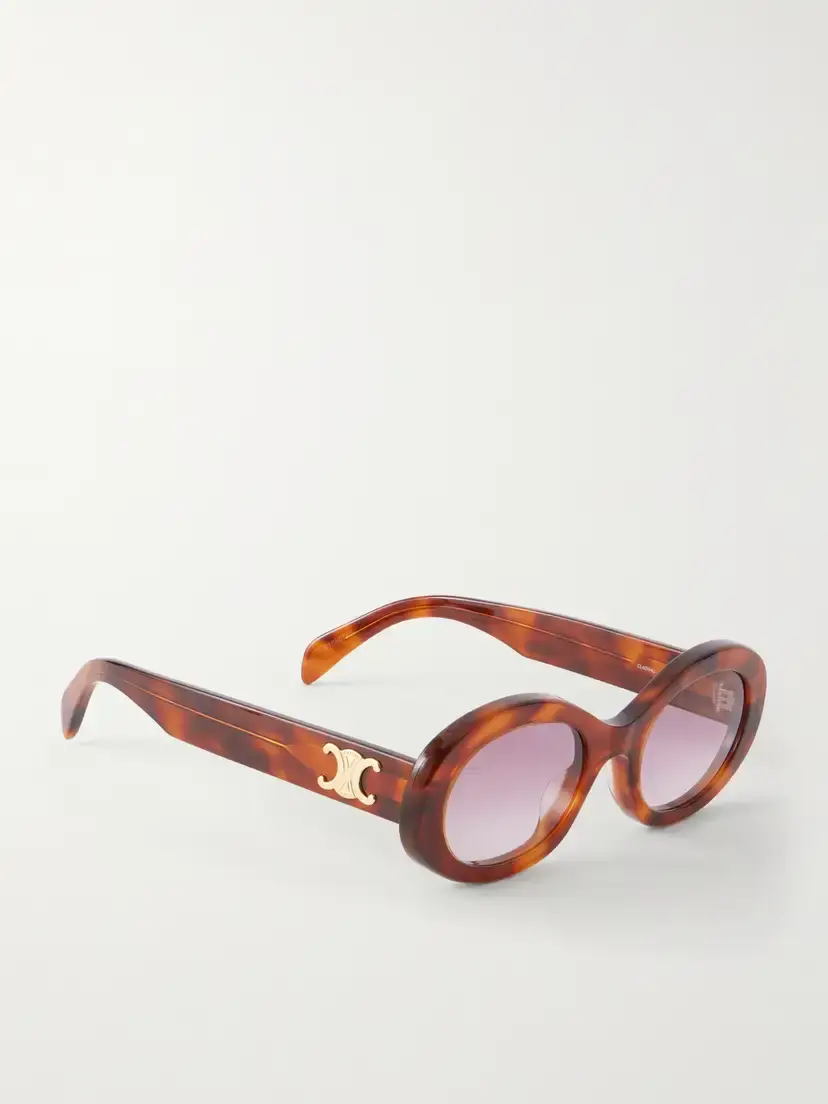 CELINE Eyewear Triomphe Oval-frame Acetate Sunglasses | Thumbnail 3 CELINE Eyewear Triomphe Oval-frame Acetate Sunglasses | Thumbnail 3