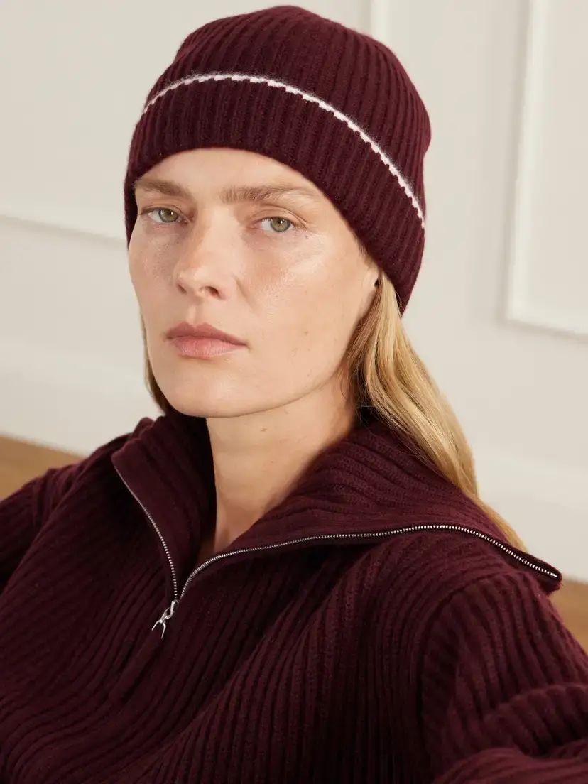 Arch4 New Redwood Ribbed Cashmere Beanie | Thumbnail 2 Arch4 New Redwood Ribbed Cashmere Beanie | Thumbnail 2