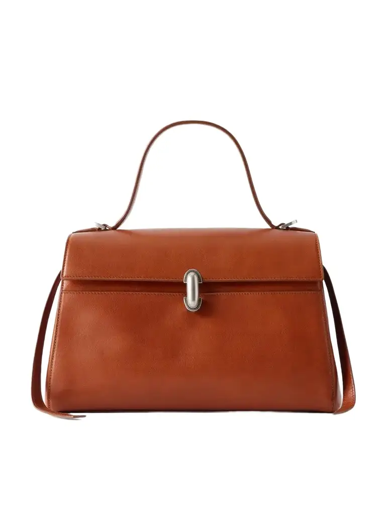 Savette Soft Symmetry Leather Top Handle Bag