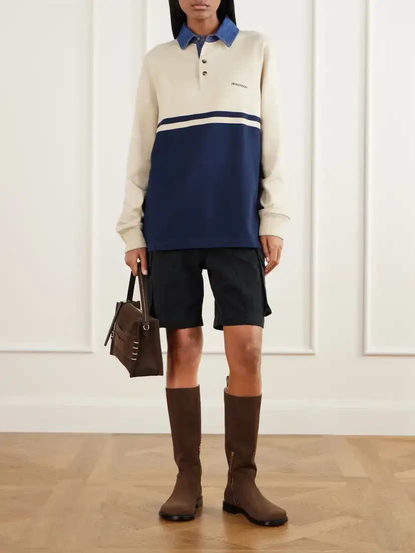JW Anderson Twisted Patch Pocket Cotton-twill Shorts | Thumbnail 2