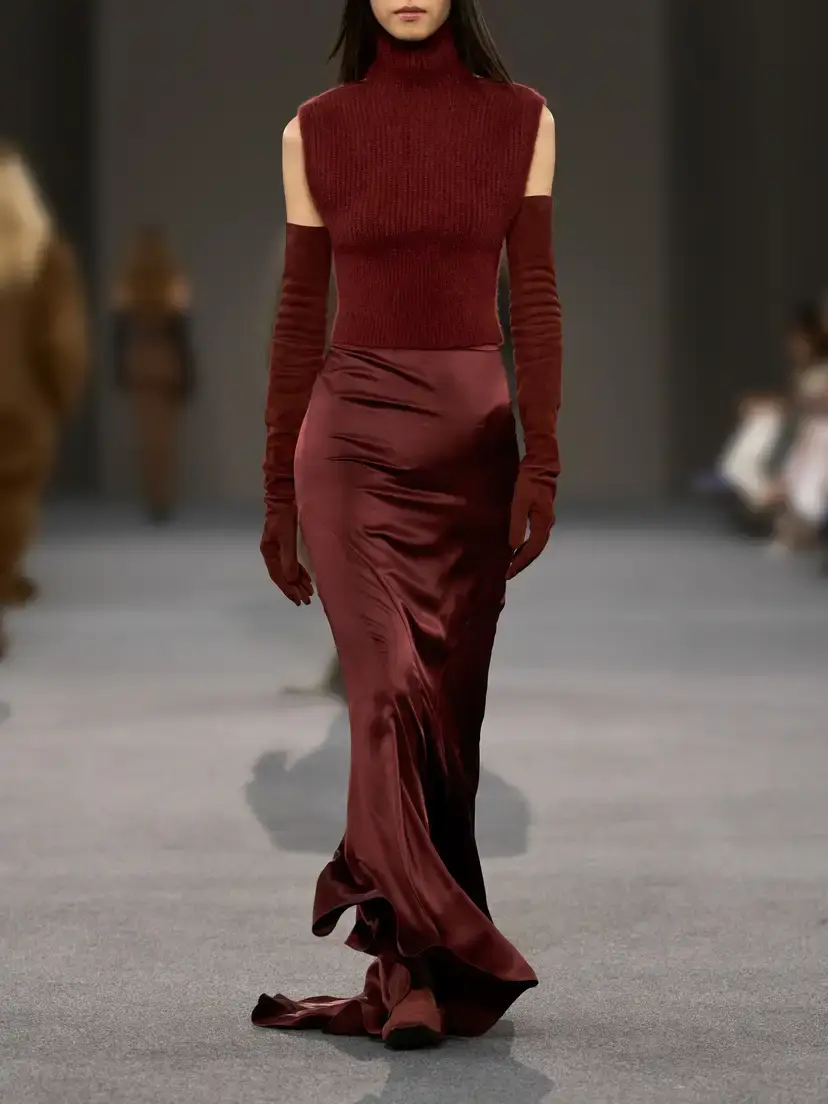 Max Mara Tabarin Pleated Silk-satin Maxi Skirt | Thumbnail 6