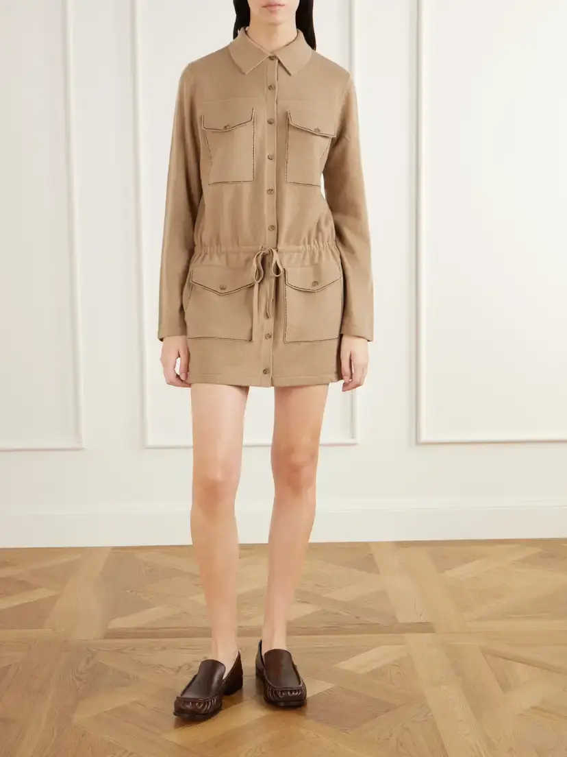 Guest In Residence Industry Drawstring Cashmere Mini Dress | Thumbnail 3 Guest In Residence Industry Drawstring Cashmere Mini Dress | Thumbnail 3