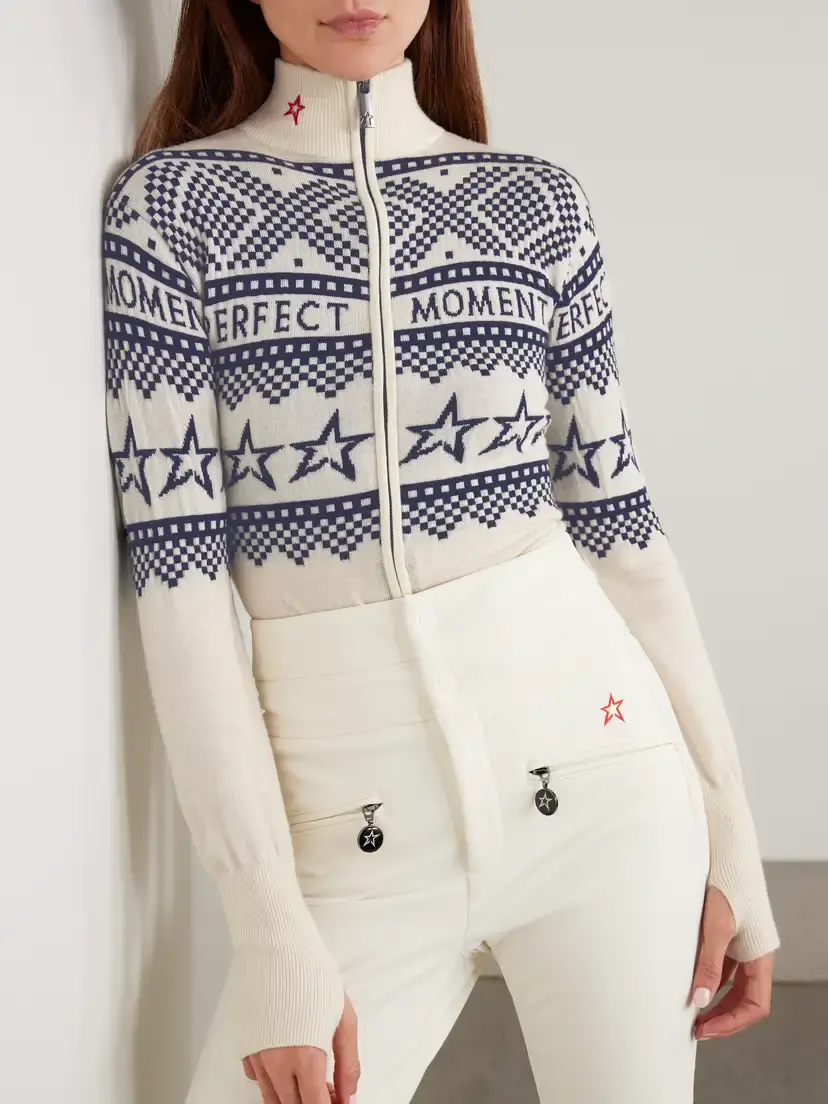 Perfect Moment Holiday Intarsia Merino Wool Bodysuit | Thumbnail 3 Perfect Moment Holiday Intarsia Merino Wool Bodysuit | Thumbnail 3